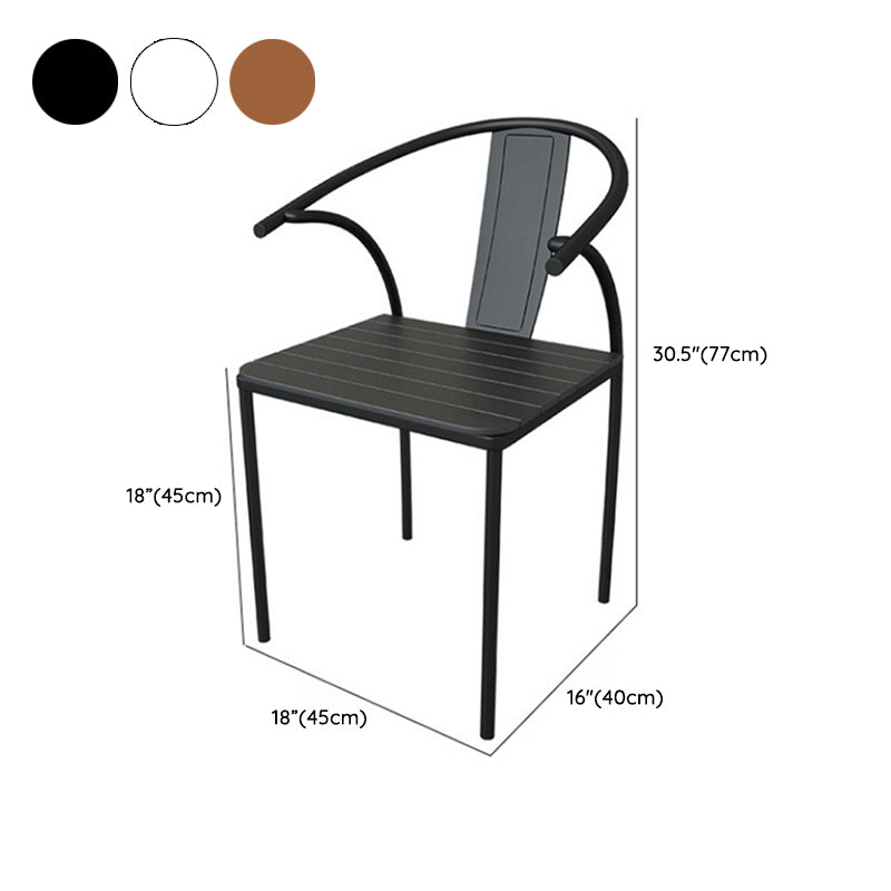 Modern 1/5/7 Pieces Metal Dining Set Stone Table Set for Outdoor