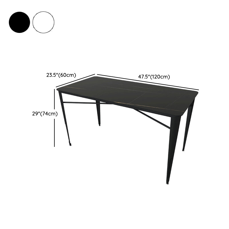 Modern 1/5/7 Pieces Metal Dining Set Stone Table Set for Outdoor