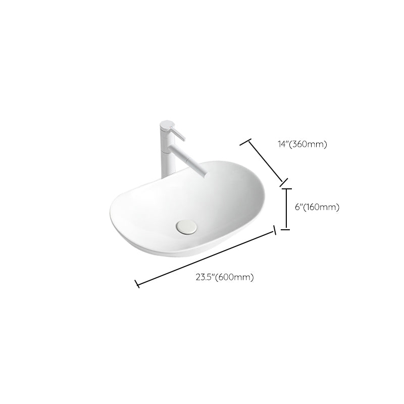 White Trough Bathroom Sink Modern Porcelain Trough Bathroom Sink