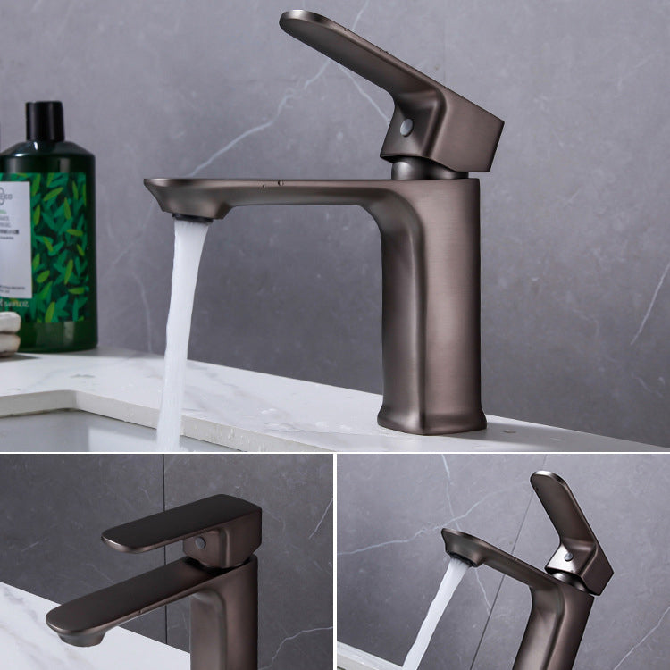 Modern Sink Faucet Pure Color Copper Vessel Sink Faucet for Bathroom