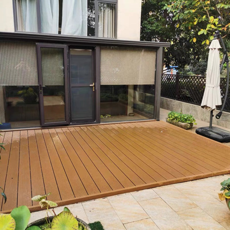 Modern Wooden Outdoor Striped Pattern Embossed Deck Plank Floor Board