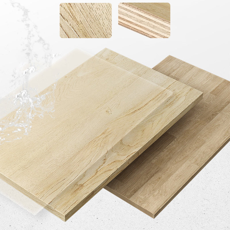 Modern Bathroom Vanity Set Mirror Included Rectangular Sink Drawer Sink Vanity