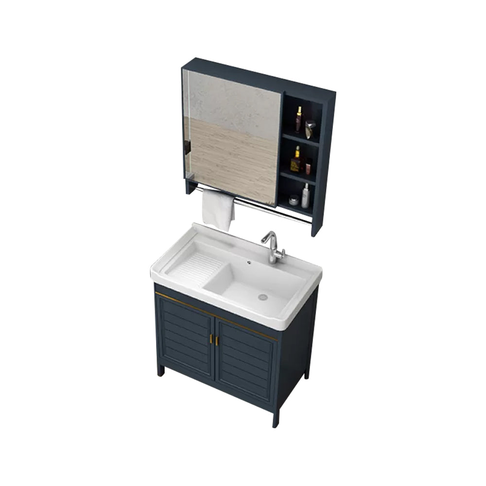 Modern Bathroom Vanity Freestanding 2 Doors Bathroom Vanity Set with Sink