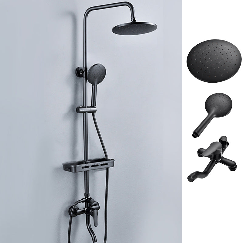 Black Shower Set Full Constant Temperature Copper Bathroom Lift Bath Booster Shower Head