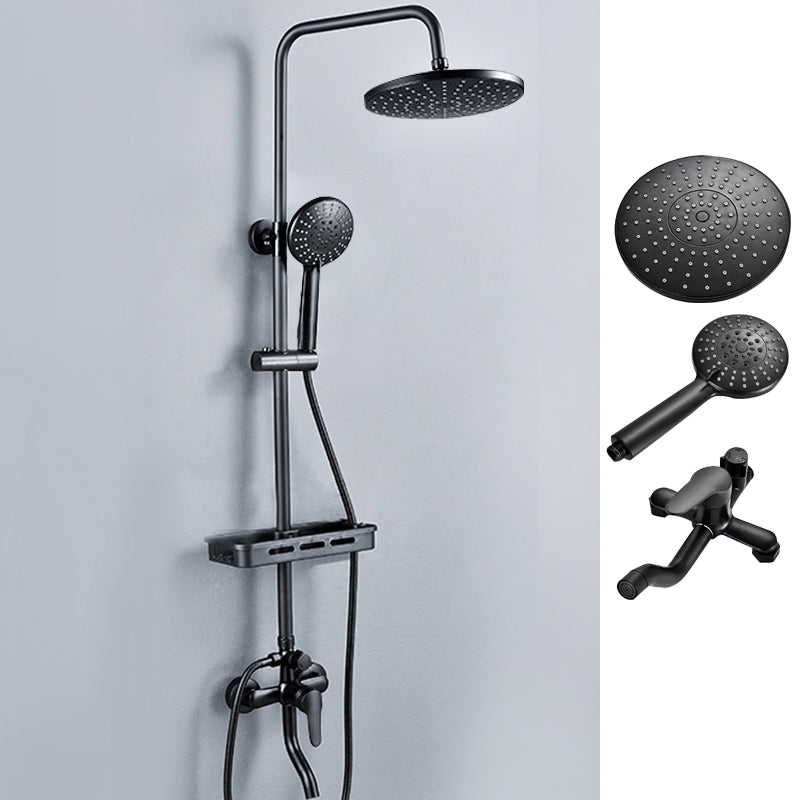 Black Shower Set Full Constant Temperature Copper Bathroom Lift Bath Booster Shower Head
