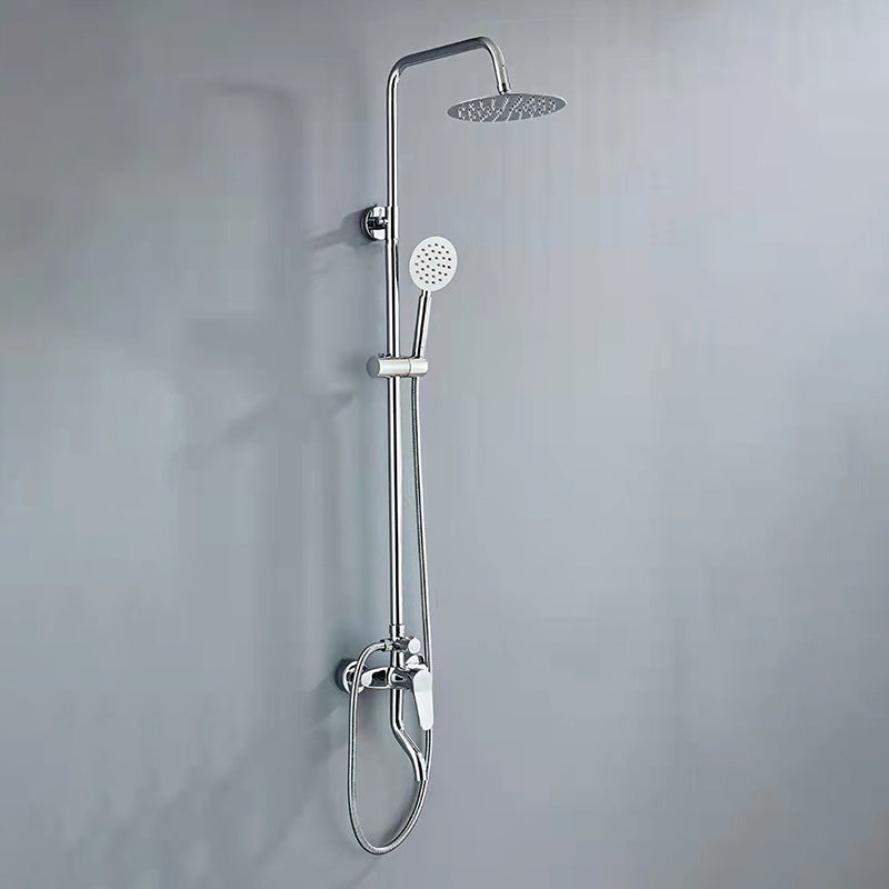 Modern Shower Set Brass Slide Bar Included Adjustable Shower Head Shower Combo