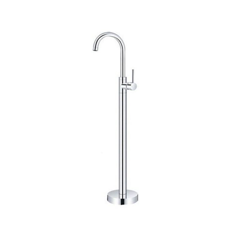Floor Mounted Metal Freestanding Tub Filler 1 Handle Freestanding Bathtub Faucet