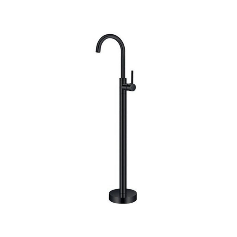 Floor Mounted Metal Freestanding Tub Filler 1 Handle Freestanding Bathtub Faucet
