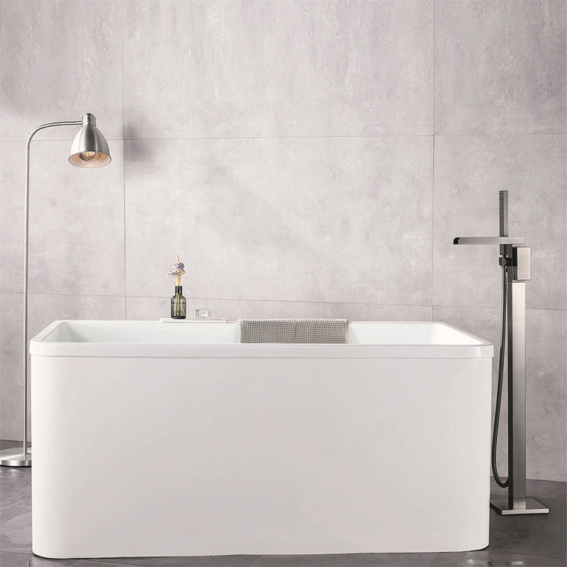 Floor Mounted High Arc Freestanding Tub Filler Copper Freestanding Tub Filler Trim