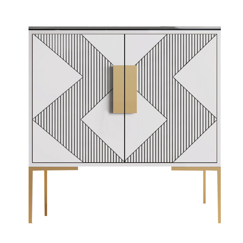 15.6-inch Width Storage Chest Classic Glam Stone Storage Chest Dresser