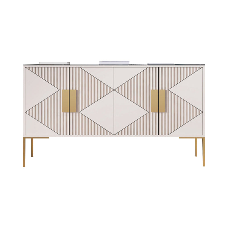 15.6-inch Width Storage Chest Classic Glam Stone Storage Chest Dresser