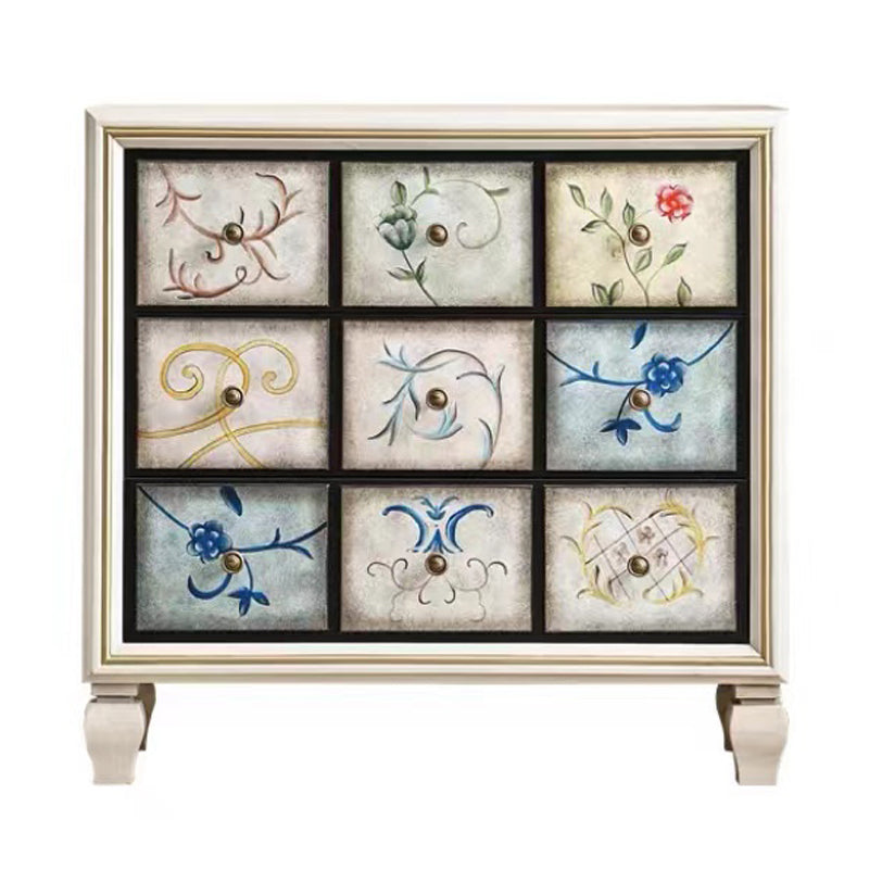 16.38/17.55 Width Coastal Storage Chest Dresser Solid Wood Dresser