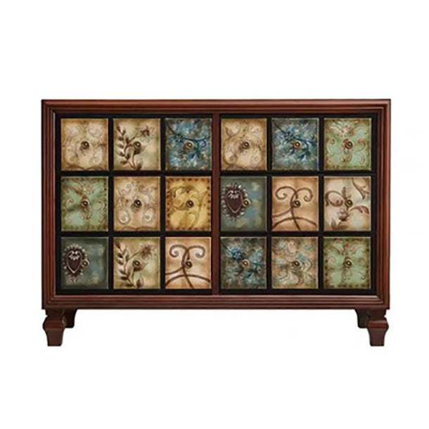 16.38/17.55 Width Coastal Storage Chest Dresser Solid Wood Dresser