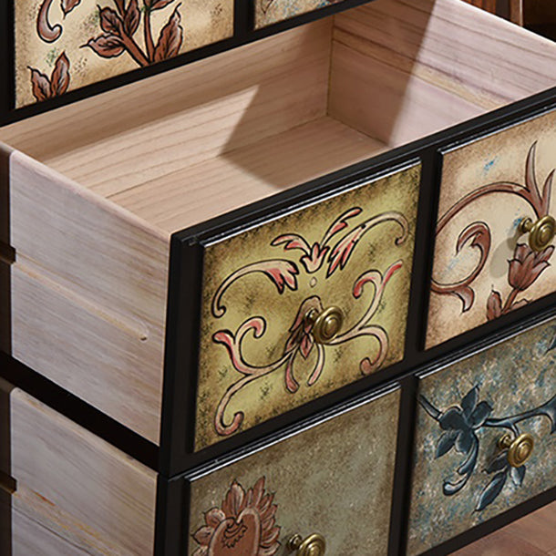 16.38/17.55 Width Coastal Storage Chest Dresser Solid Wood Dresser