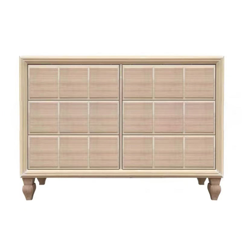 16.38/17.55 Width Coastal Storage Chest Dresser Solid Wood Dresser