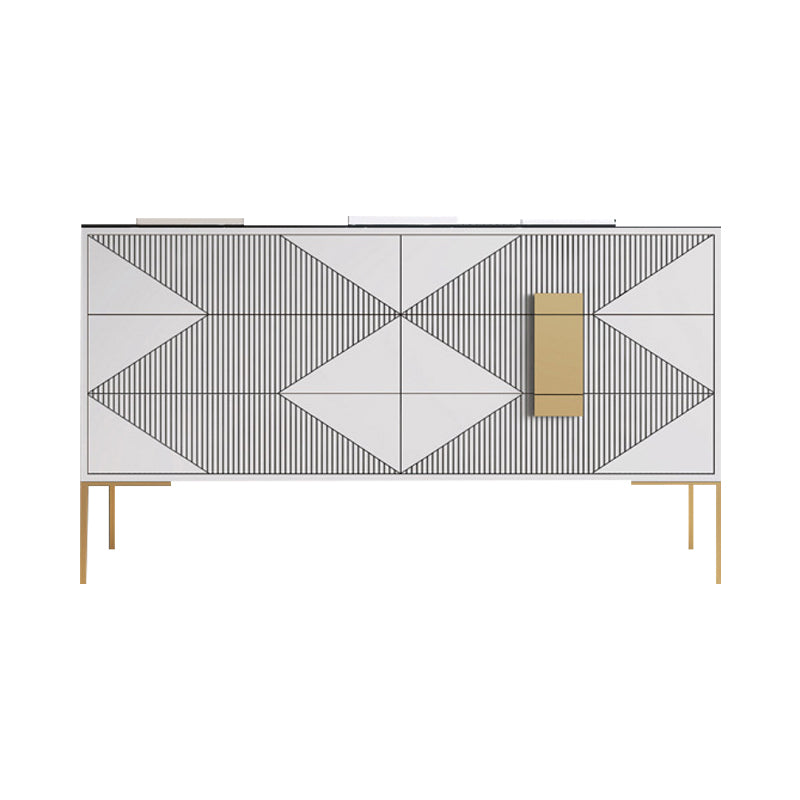 15.6-inch Width Storage Chest Classic Glam Stone Storage Chest Dresser