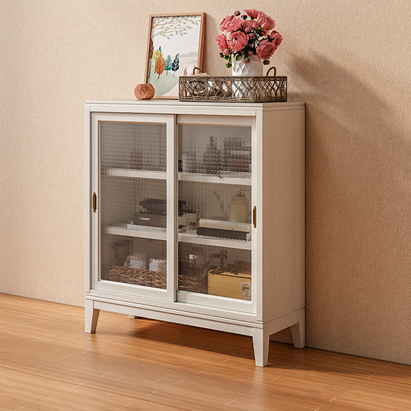Standard White Bookcase Wooden Contemporary Bookshelf with Doors