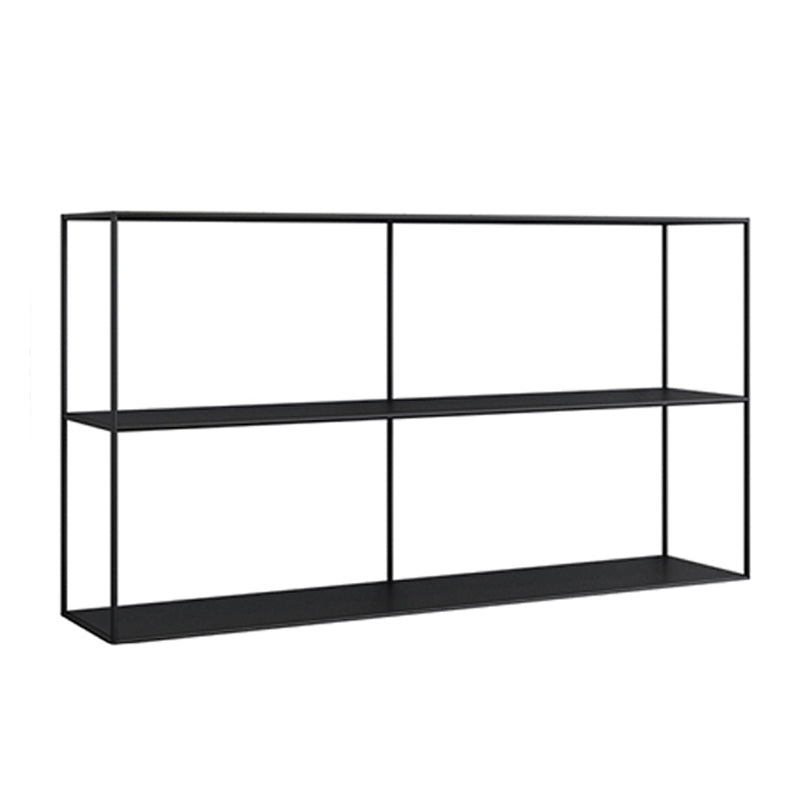 Etagere Open Back Bookcase Metal Contemporary Bookshelf with Shelves