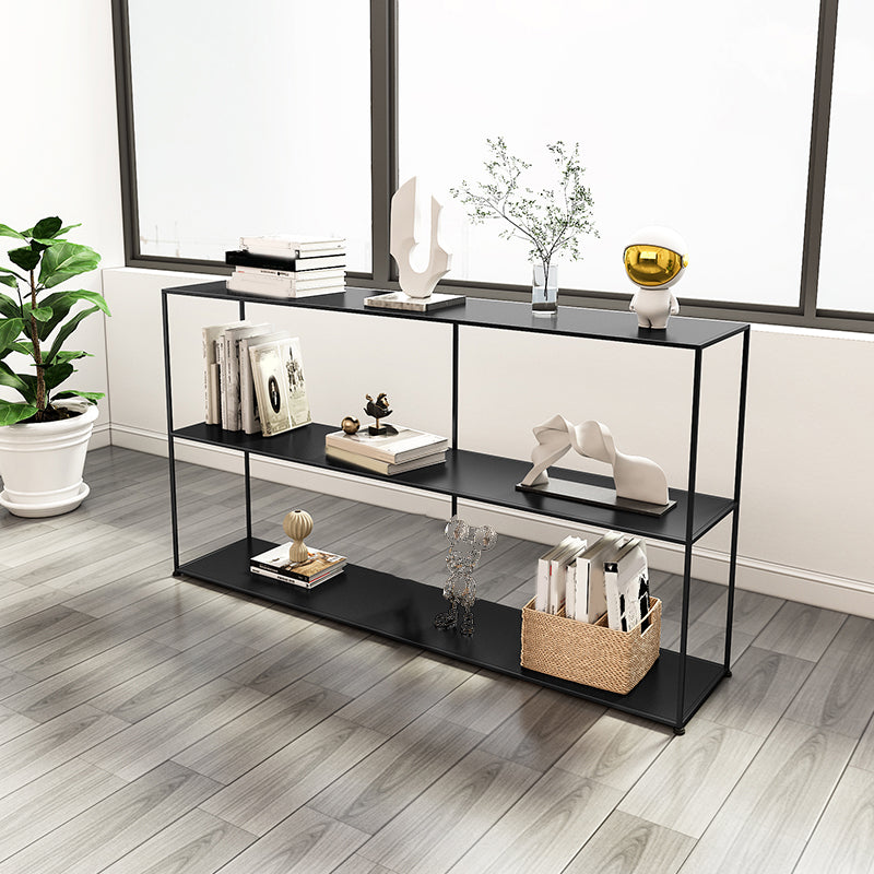 Etagere Open Back Bookcase Metal Contemporary Bookshelf with Shelves