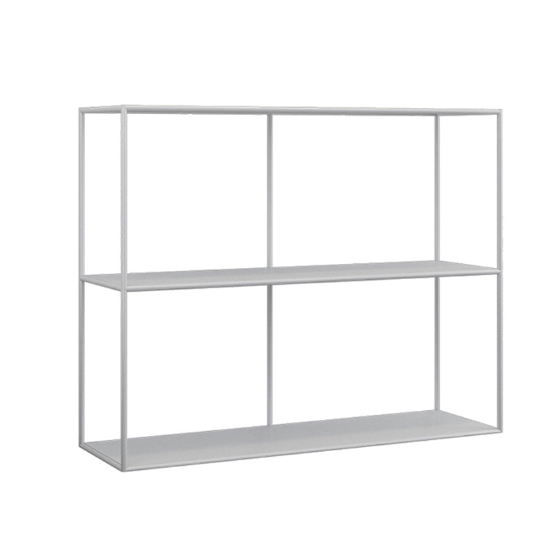 Etagere Open Back Bookcase Metal Contemporary Bookshelf with Shelves