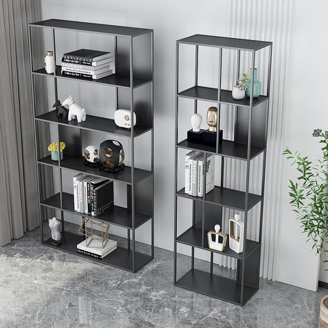 Glam Open Back Standard Bookshelf Metal Shelves Included Bookcase