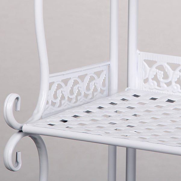 Metal Standard Bookcase Contemporary Open Back Bookshelf with Shelves