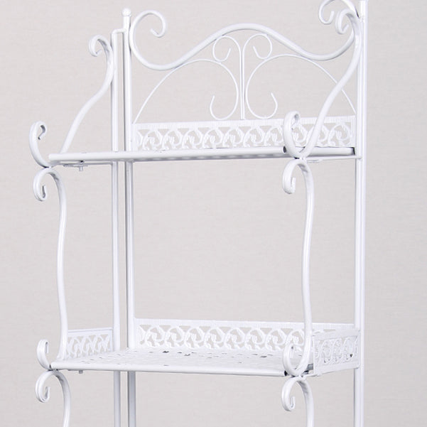 Metal Standard Bookcase Contemporary Open Back Bookshelf with Shelves