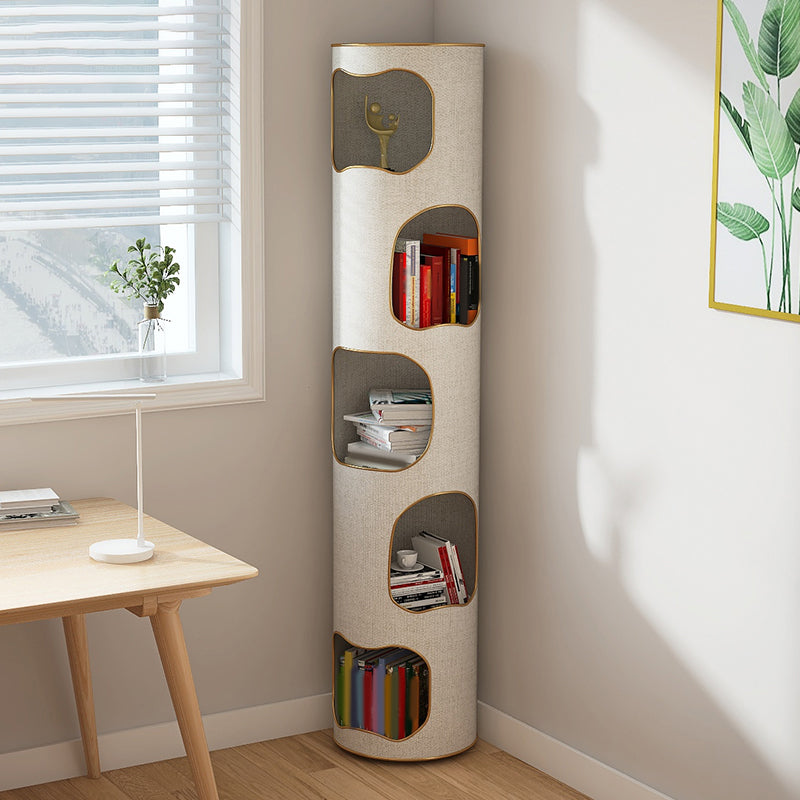 Glam Plastic Bookshelf Standard Closed Back Bookcase with Shelves