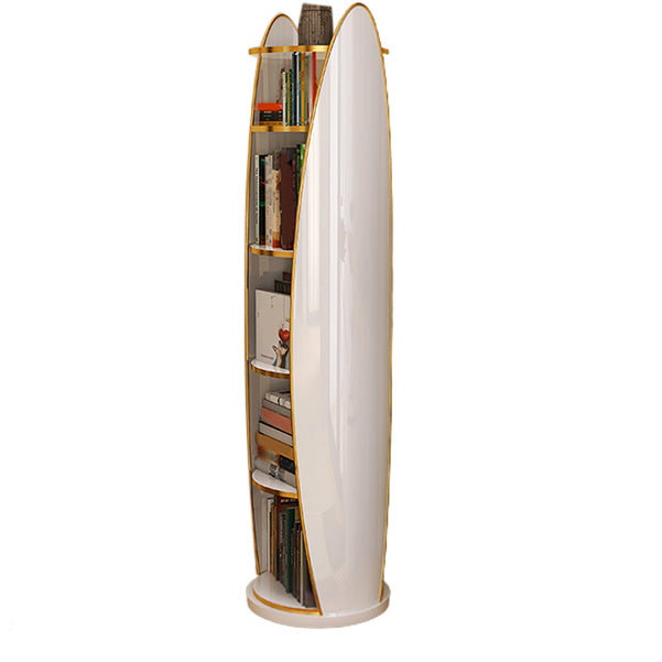 Glam Plastic Bookshelf Standard Closed Back Bookcase with Shelves