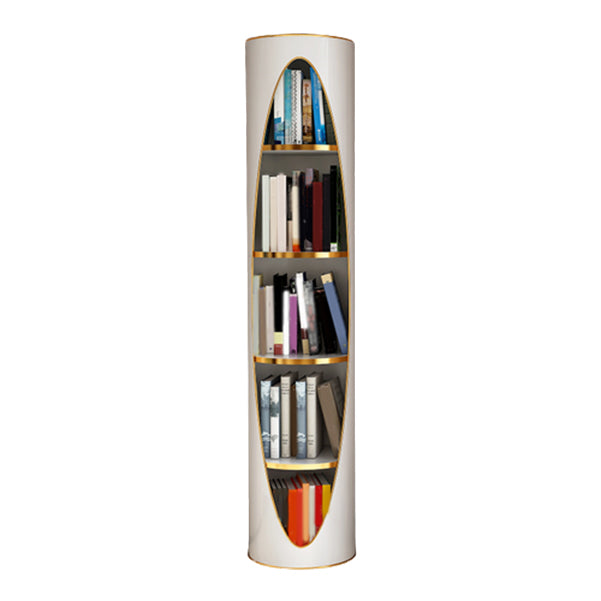Glam Plastic Bookshelf Standard Closed Back Bookcase with Shelves