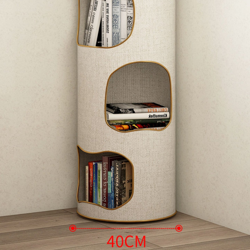 Glam Plastic Bookshelf Standard Closed Back Bookcase with Shelves