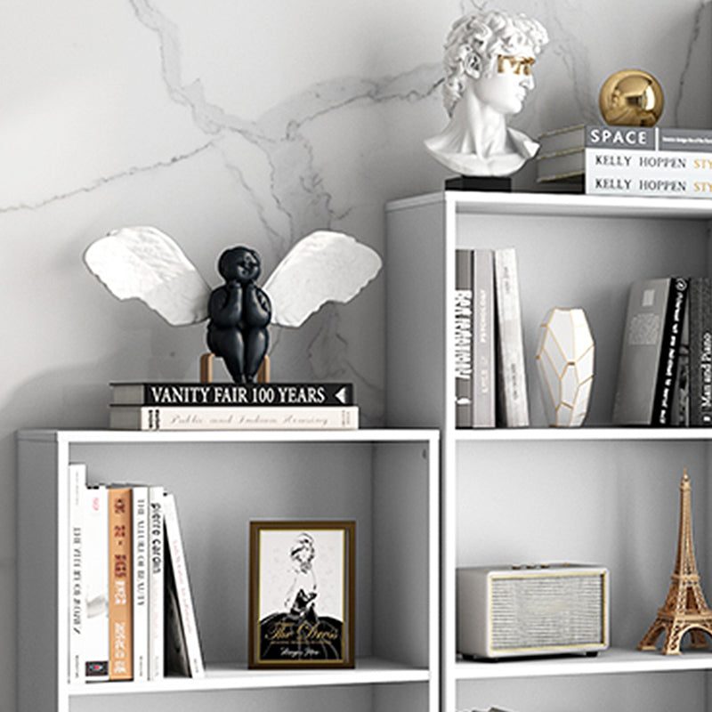 Contemporary Engineered Wood Bookcase Closed Back Standard Bookshelf