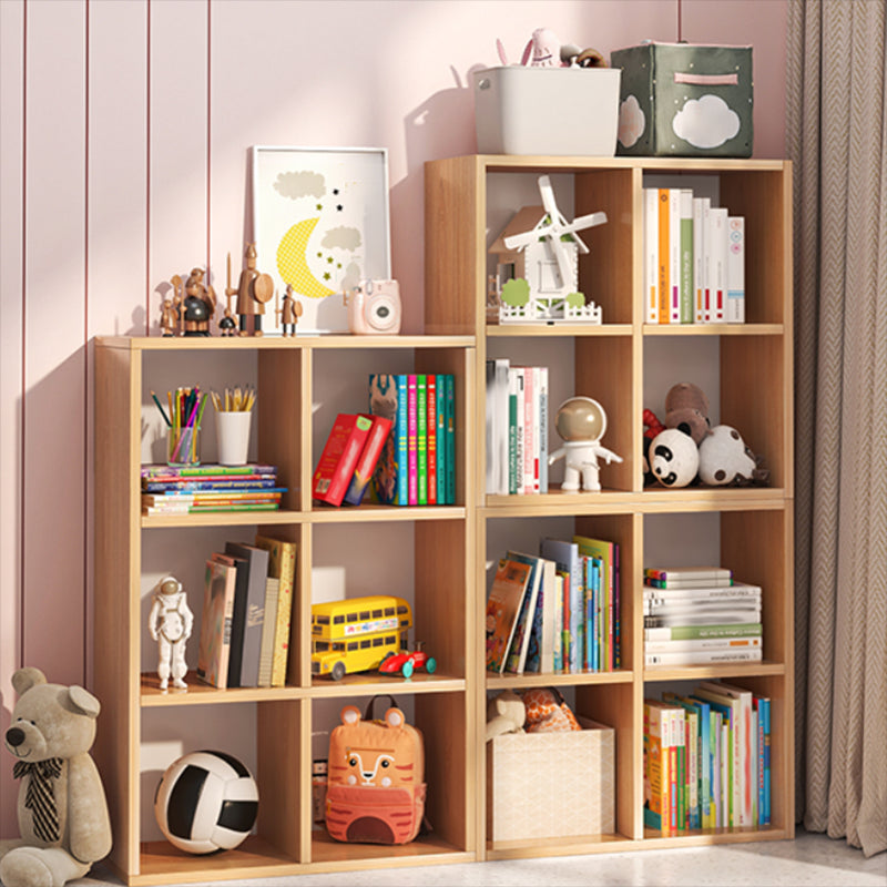 Modern Standard Bookcase Engineered Wood Open Back Bookshelf