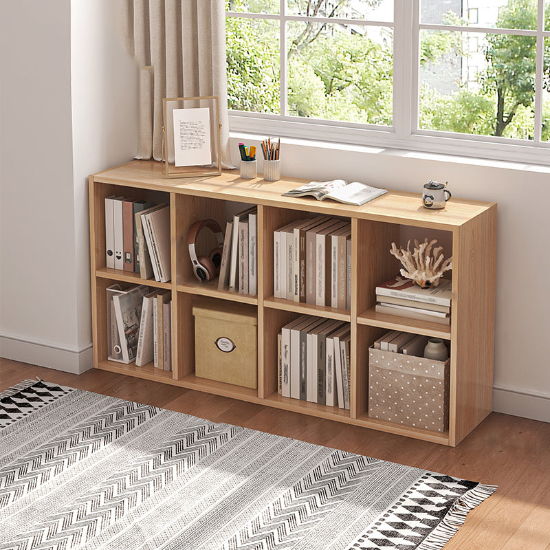 Modern Standard Bookcase Engineered Wood Open Back Bookshelf
