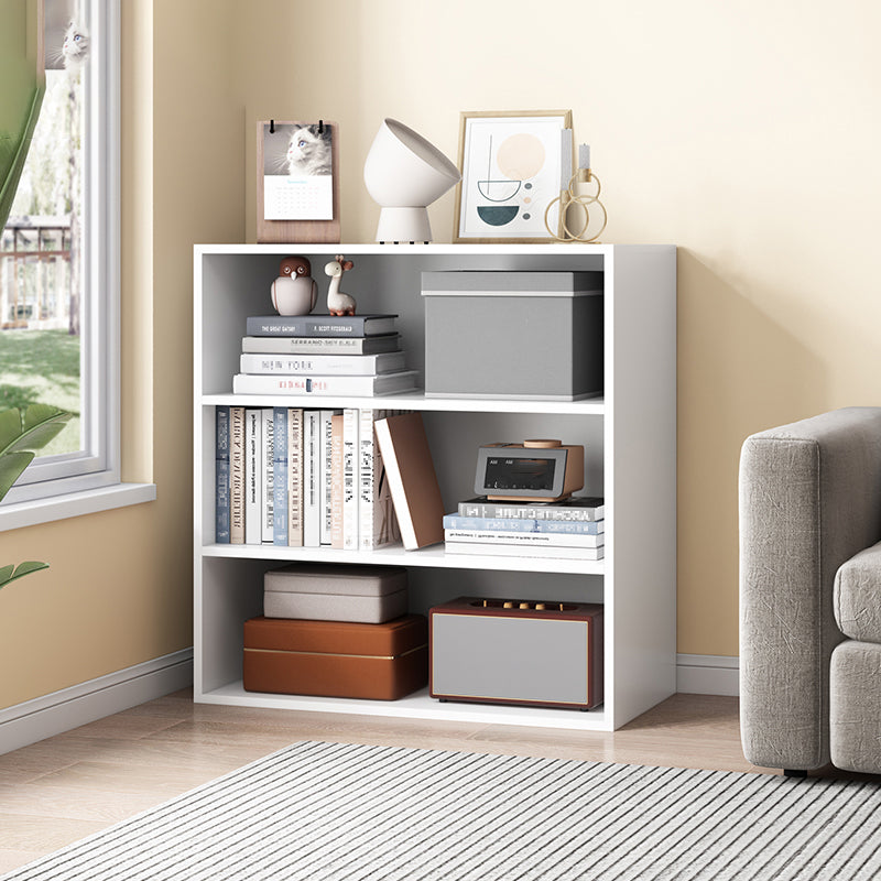 Modern Standard Bookcase Engineered Wood Open Back Bookshelf