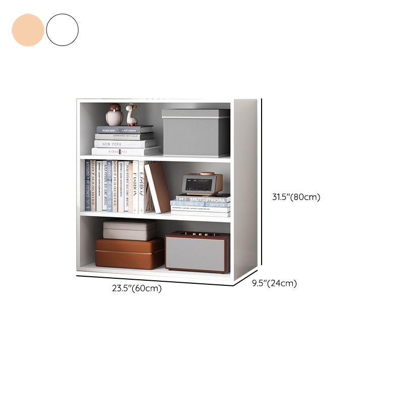 Modern Standard Bookcase Engineered Wood Open Back Bookshelf