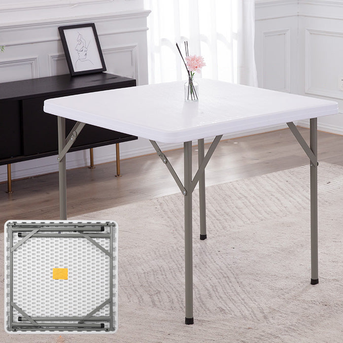 Contemporary Square Dining Table Plastic Folding Catio Table