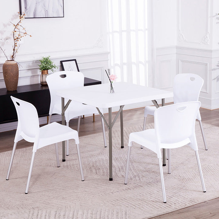 Contemporary Square Dining Table Plastic Folding Catio Table