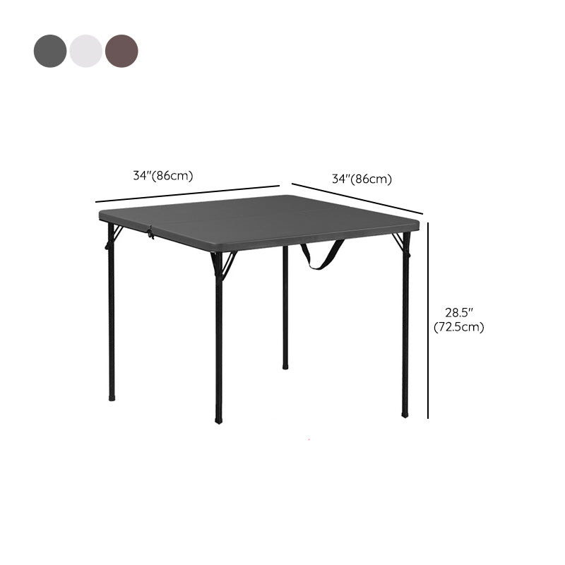 Contemporary Square Dining Table Plastic Folding Catio Table