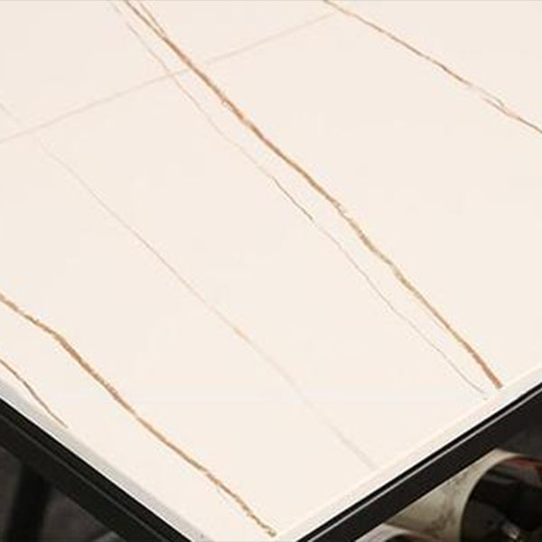 Industrial Sintered Stone 1/2/5 Pieces Bar Table Set Rectangle Bar Table with Metal Legs