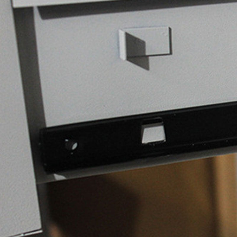 Modern File Cabinet Steel Adjustable Storage Shelves and Locking Drawers Cabinet
