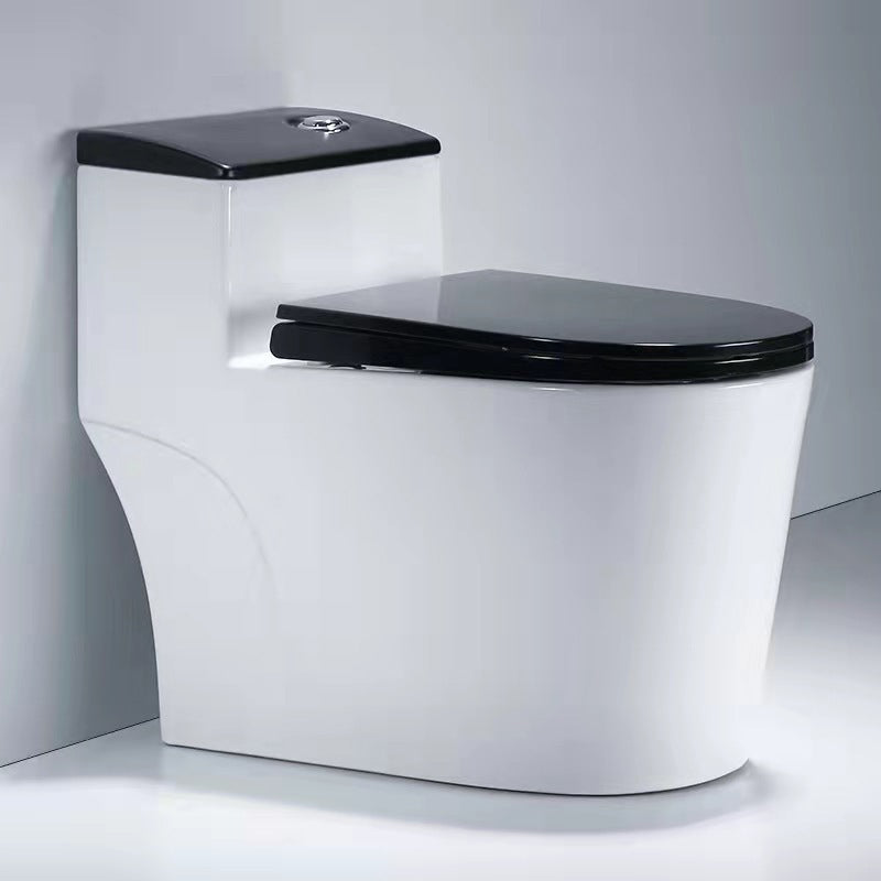 Indoor Ceramic Floor Mounted Toilet Modern All-In-One Toilet Bowl