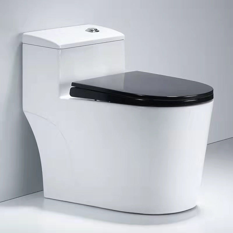 Indoor Ceramic Floor Mounted Toilet Modern All-In-One Toilet Bowl