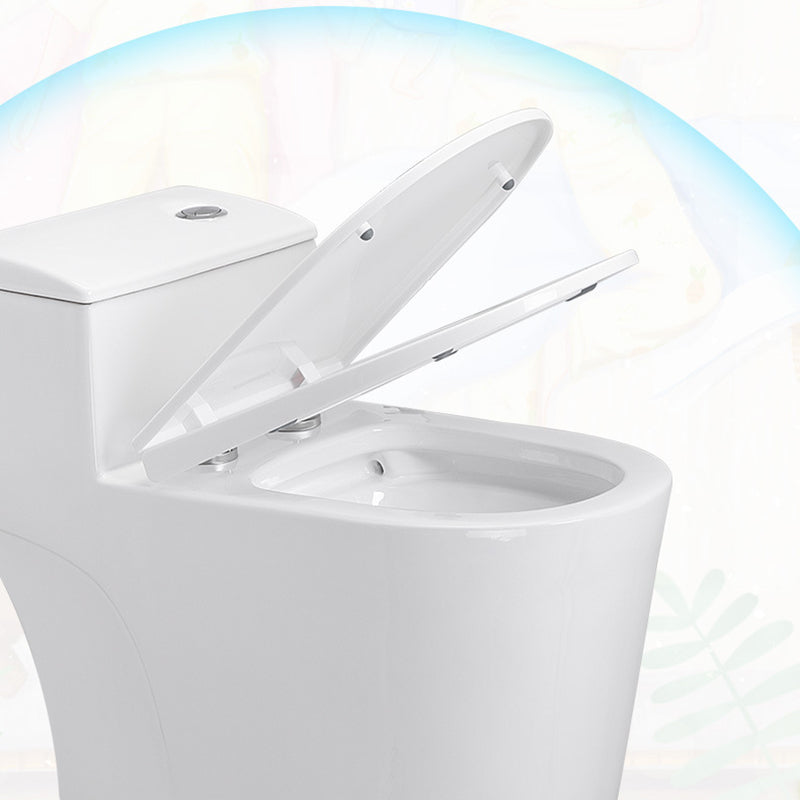 Indoor Ceramic Floor Mounted Toilet Modern All-In-One Toilet Bowl