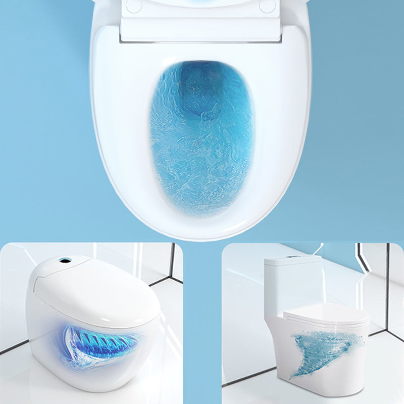 Modern Polished Finish Ceramic Toilet Indoor All-In-One Toilet Bowl