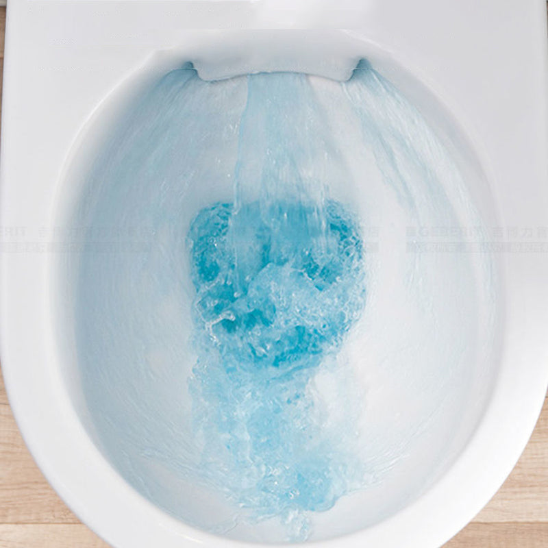 Modern Wall Mount Toilet Bowl 1-Piece Urine Toilet with Slow Close Seat for Washroom