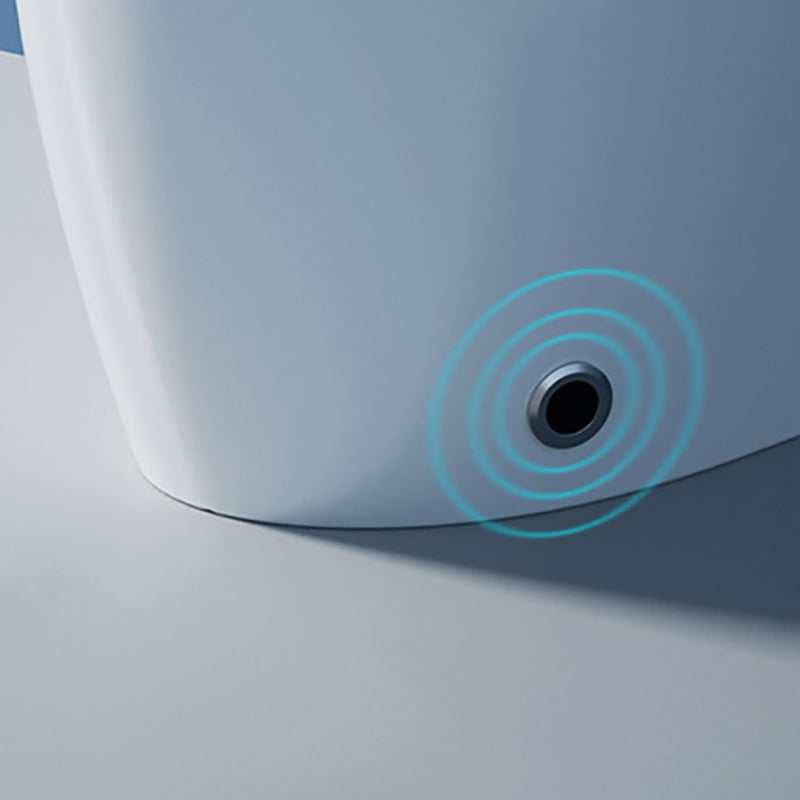 Contemporary Siphon Jet Toilet Bowl All-In-One Toilet with Vitreous China