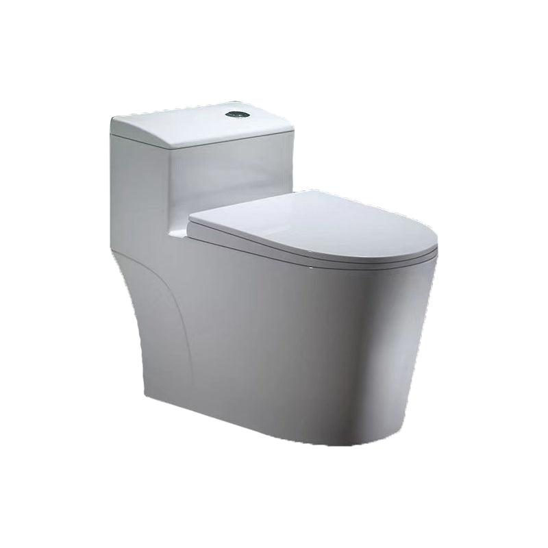 Contemporary Ceramic Floor Mounted Toilet Indoor All-In-One Toilet Bowl