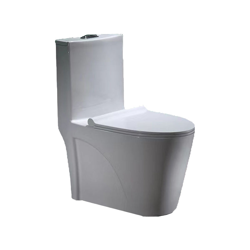 Contemporary Ceramic Floor Mounted Toilet Indoor All-In-One Toilet Bowl