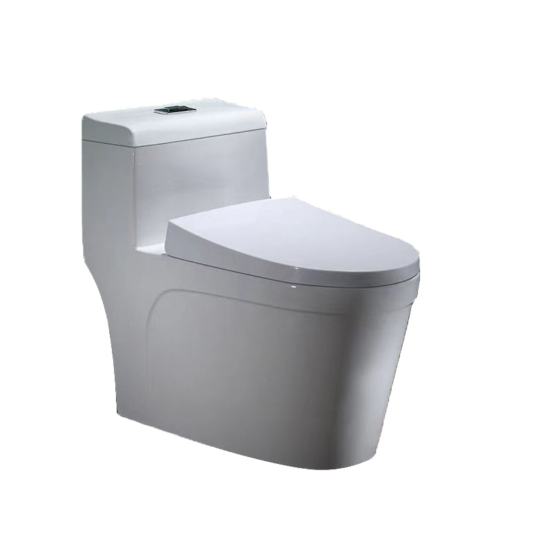 Contemporary Ceramic Floor Mounted Toilet Indoor All-In-One Toilet Bowl